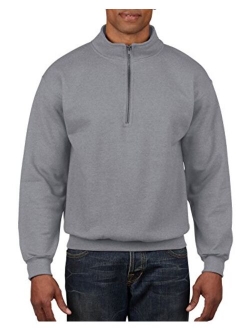 mens Fleece Quarter-zip Cadet Collar Sweatshirt, Style G18800