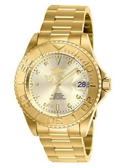 Men's 40mm Pro Diver Automatic Watch with Stainless Steel Strap, Gold, 20 (Model: 9010OB)
