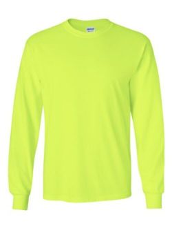 Ultra Cotton 6 oz. Long-Sleeve T-Shirt (G240) SAFETY GREEN