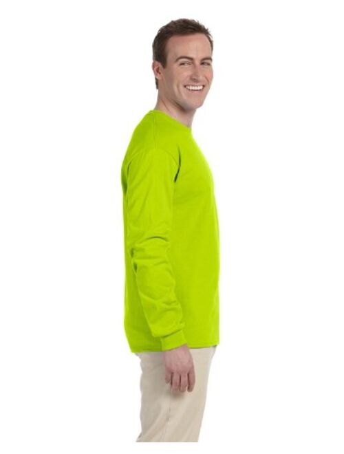 Gildan Ultra Cotton 6 oz. Long-Sleeve T-Shirt (G240) SAFETY GREEN