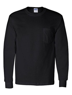 2410 Ultra Cotton Adult Long-Sleeve T-Shirt with Pocket