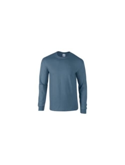 Ultra Cotton 6 oz. Long-Sleeve T-Shirt (G240) Military Green