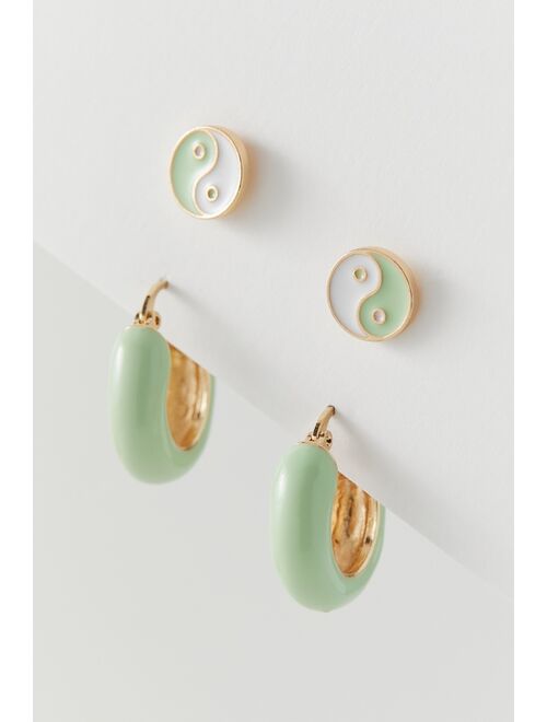 Urban outfitters Effie Post And Hoop Earring Set