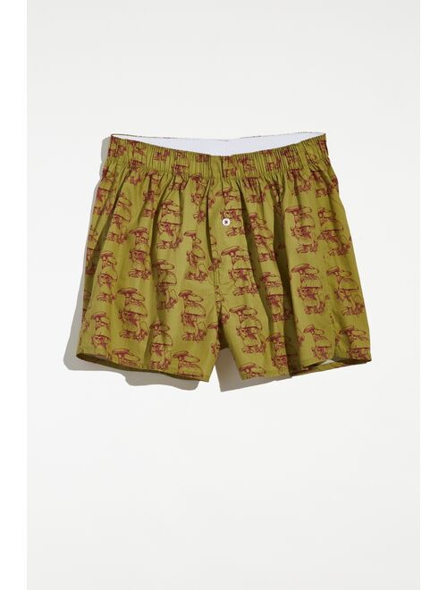 Urban outfitters druthers Mushroom Icons Woven Boxer Short