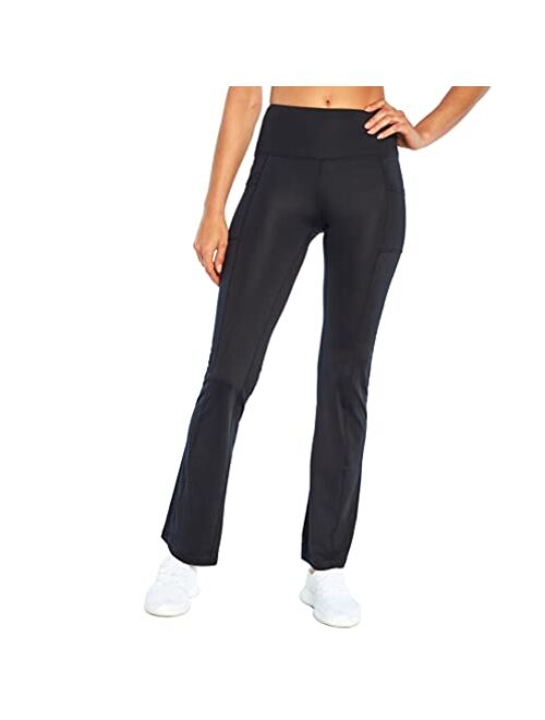 Bally Total Fitness Women's High Rise Pocket Slim Bootcut Pant