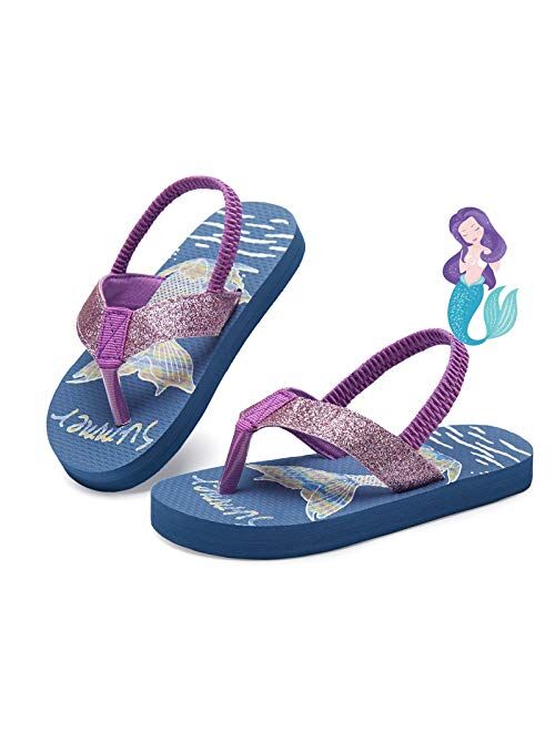 Smilore Toddler Flip Flops Boys & Girls Sandals | Kids Water Shoes for Beach and Pool