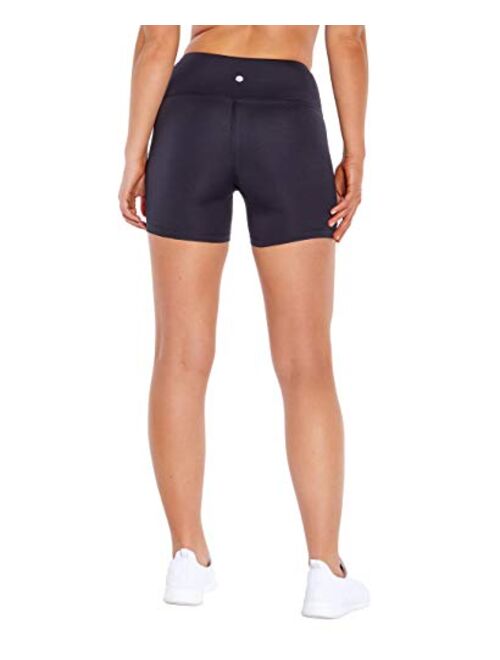 Bally Total Fitness Women's High Rise 5" Bike Short-2 Pack