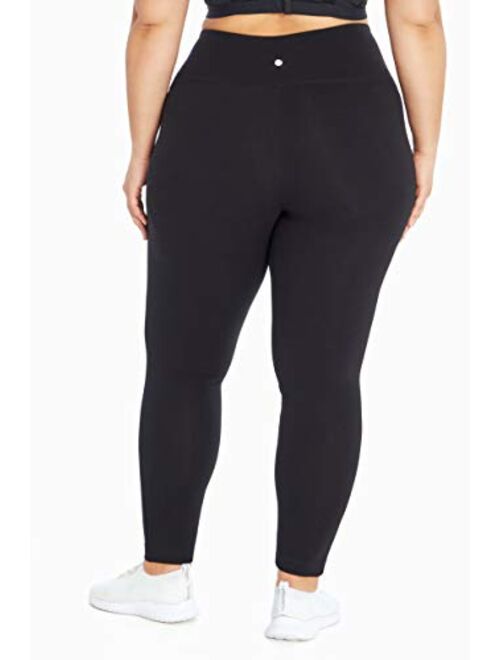 Bally Total Fitness Women's Plus Size High Rise Ankle Legging