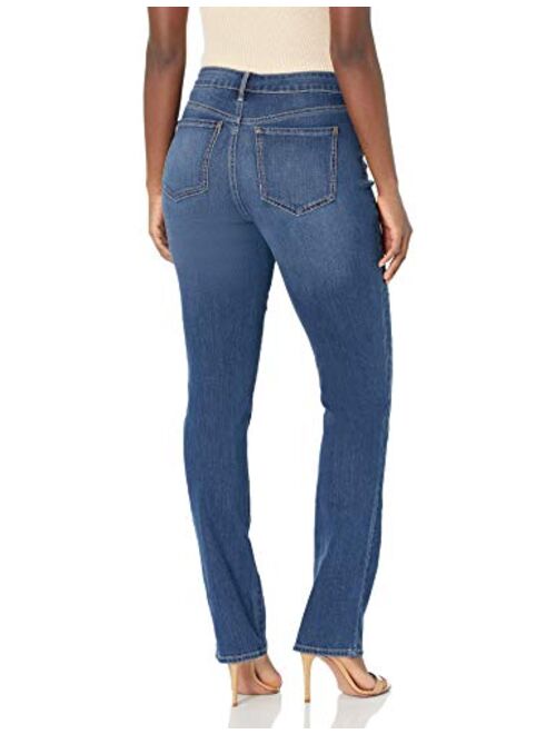 Gloria Vanderbilt Women's Rail Straight Leg High Rise Jean