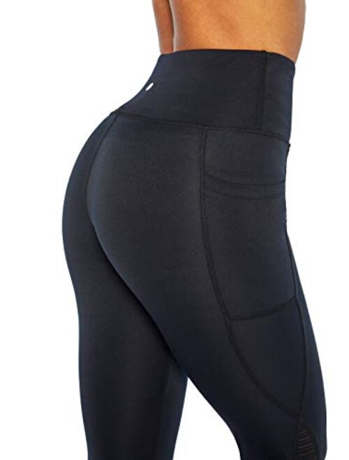 Bally Total Fitness Women's Kendra High Rise Pocket Mid-Calf Legging