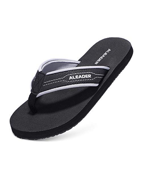 Aleader Kids Flip Flops Sandals Lightweight Thong Sandals Beach/Pool Youth Slides (Little Kid/Big Kid)