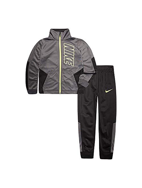 Nike Kids Baby Boy's Color Block Full Zip Hoodie and Jogger Pants Two-Piece Track Set (Toddler)