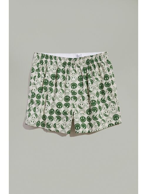 Urban Outfitters Happy Face Allover Print Woven Boxer Short