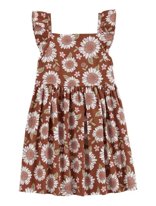 Carter's Toddler Girls Sunflower Linen Dress