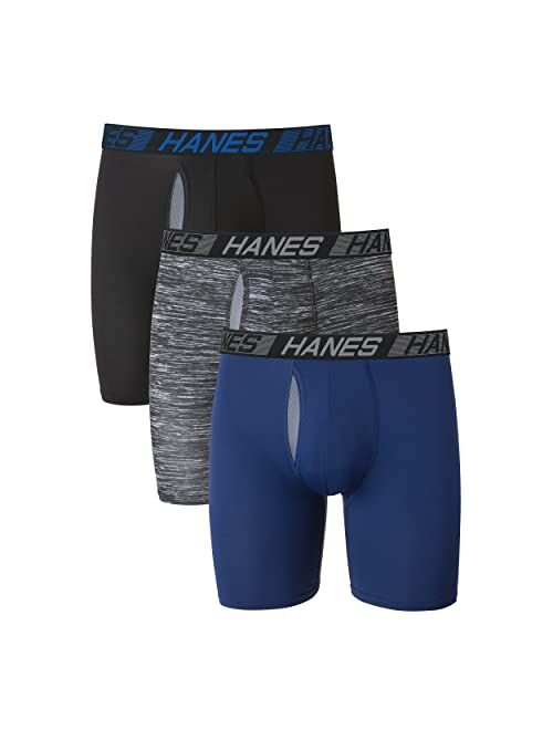 Buy Hanes Total Support Pouch Men's Long Leg Boxer Briefs Pack, Anti ...