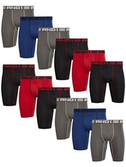 Men’s Underwear – Long Leg Performance Compression Boxer Briefs (12 Pack)
