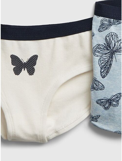 GAP Kids Organic Cotton Butterfly Print Bikini Briefs (5-Pack)