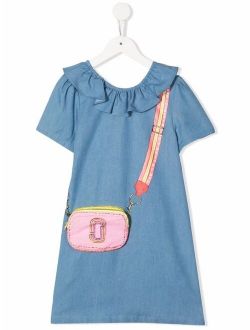 The Marc Jacobs Kids graphic print shift chambray dress