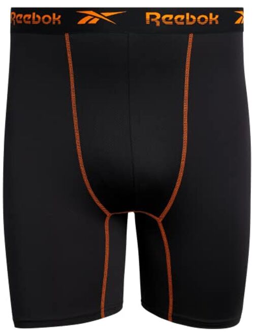 Reebok Men’s Underwear Big and Tall Performance Long Leg Boxer Briefs (6 Pack)(2XL – 4XL)