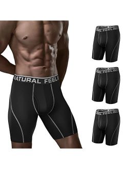Natural Feelings Mens Underwear Long Leg Boxer Briefs
