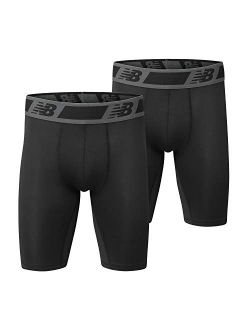 Men's Dry Fresh 9" Inseam Boxer Briefs (2-Pack of Men's Underwear)