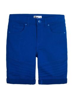 Big Boys Moto Denim Shorts
