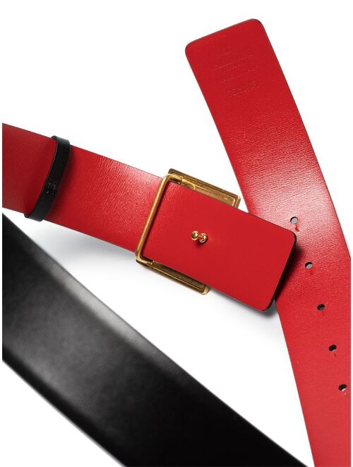 Valentino Garavani Maxi Stud reversible leather belt
