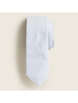 English silk seersucker tie