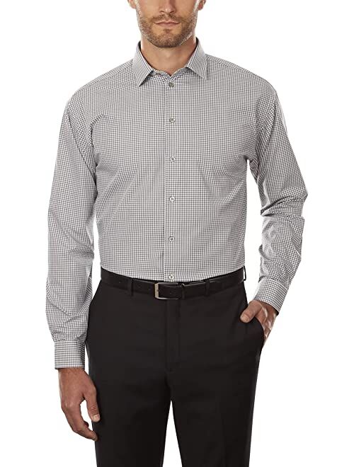 Unlisted by Kenneth Cole Men's Dress Shirt Regular Fit Checks and Stripes (Patterned)