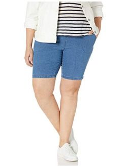 Women's Plus Size Shorts With 2 Pocket Pull on