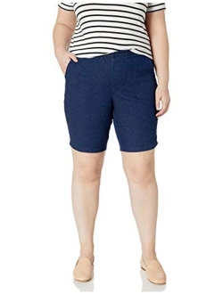 Women's Plus Size Shorts With 2 Pocket Pull on