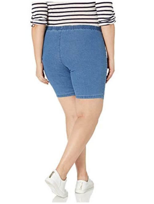 JUST MY SIZE Women's Plus Size Shorts With 2 Pocket Pull on