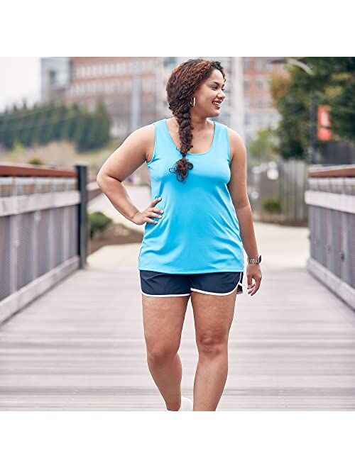JUST MY SIZE Women's Plus Size Cooldri Performance Scoopneck Tank Top