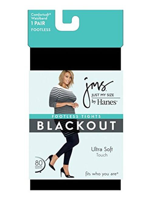 Just My Size Women`s Stretch Cotton Footless Tights