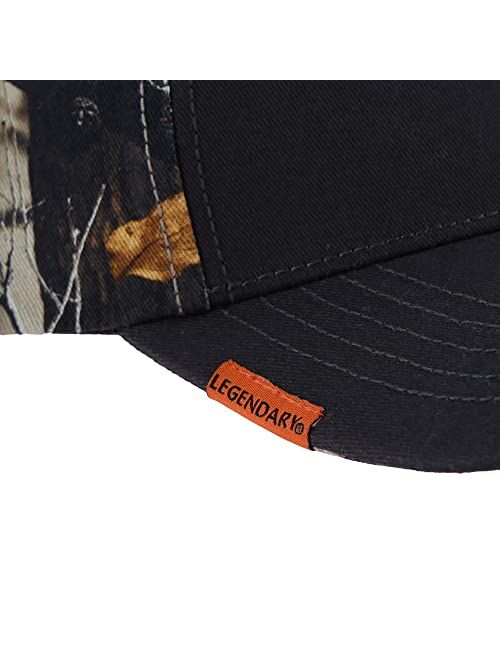 Legendary Whitetails Men's Standard Hat Bundle 1 Black Sock, Big Game Field Camo, One Size