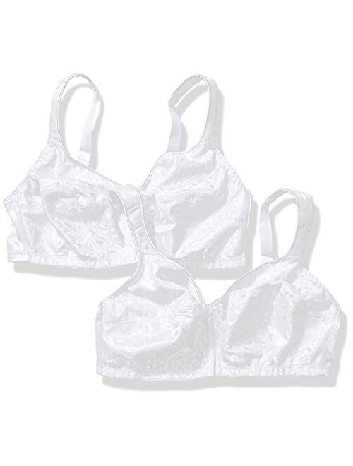 Just My Size Women's Easy On Front Close Wirefree Bra MJ1107