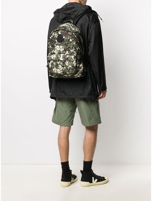 Moncler camouflage print backpack