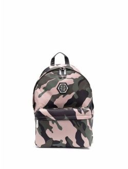 Philipp Plein camouflage-print backpack