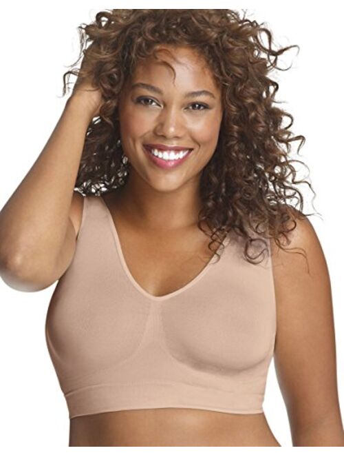 JUST MY SIZE Pure Comfort Seamless Wirefree Gentle Bra with Moisture Control (1263)