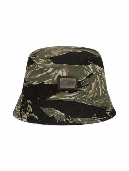 Dolce & Gabbana Kids camouflage bucket hat