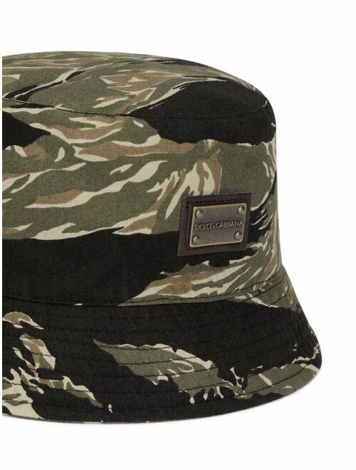 Dolce & Gabbana Kids camouflage bucket hat