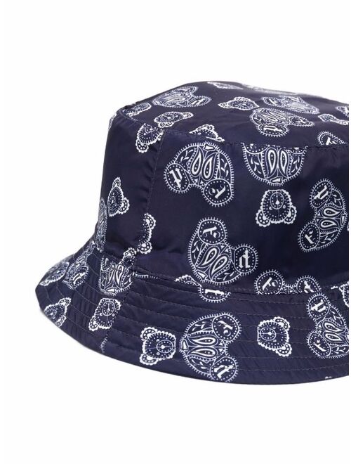 Palm Angels Kids bear-print bucket hat
