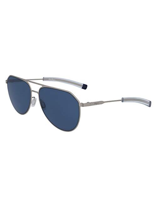 Salvatore Ferragamo SF219S Silver/Blue 62/16/145 men Sunglasses