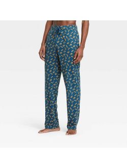 Men's Fish Print Knit Pajama Pants - Goodfellow & Co™ Sky Blue