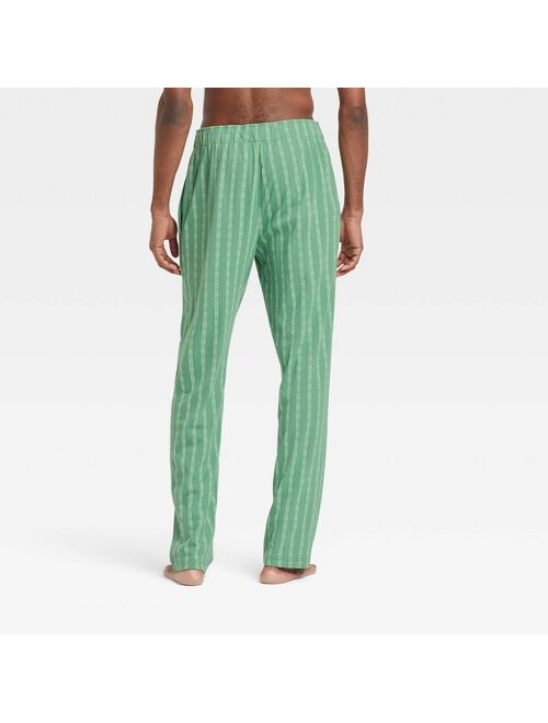 Men's Striped Vertical Knit Pajama Pants - Goodfellow & Co™ Green