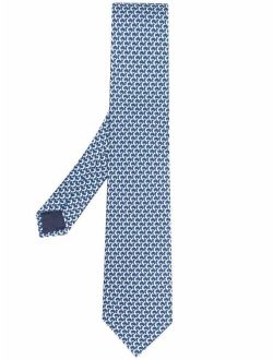 Salvatore Ferragamo dog print tie