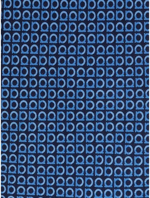 Salvatore Ferragamo Gancini-print silk tie
