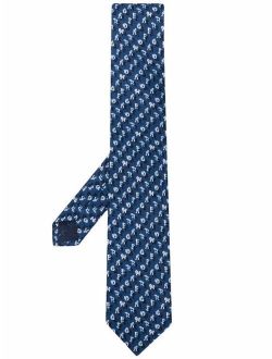 Salvatore Ferragamo letters print tie