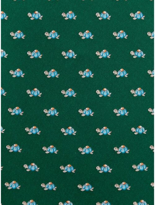 Salvatore Ferragamo animal-print silk tie