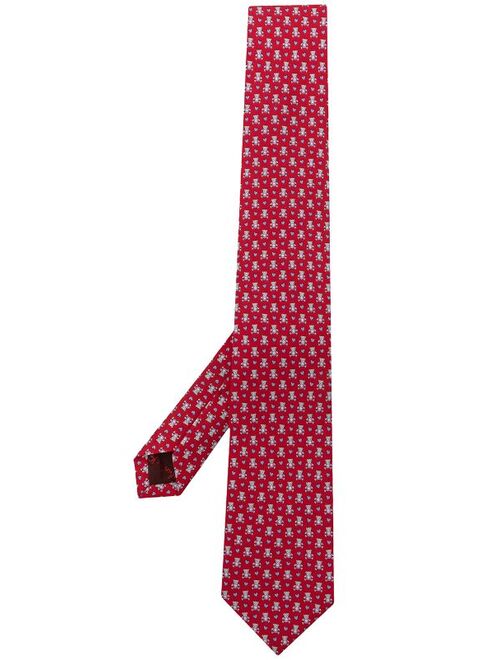 Salvatore Ferragamo teddy-print silk tie